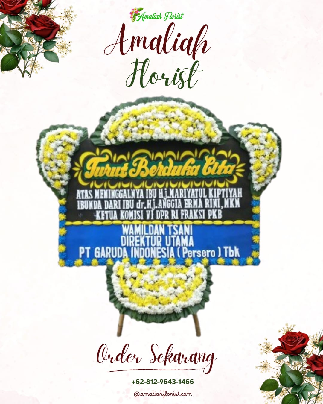 Papan Bunga Duka Pleret